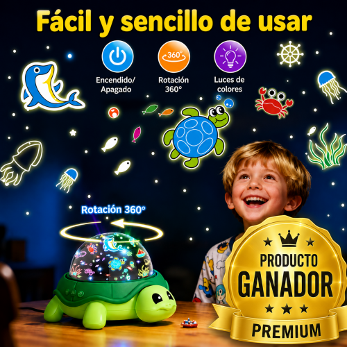 Lampara Proyector Tortuga 360
